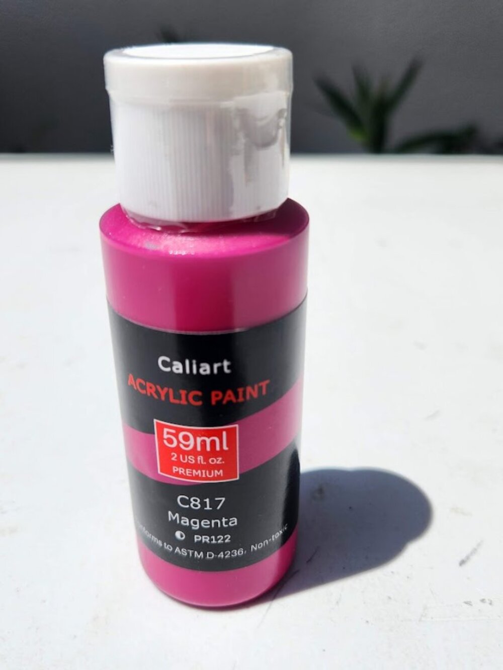 NEW Caliart Acrylic Paint Magenta Pink Purple C817 Color 59ml, 2oz Art Craft Pai